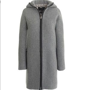 J.Crew grey wool stadium coat